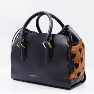 BURBERRY Prorsum
Printed Calf-Hair Leather Big Crush Handle Bag
